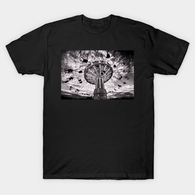 Tivoli Grona Lund - Stockholm (b&w version) T-Shirt by Cretense72